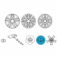 OEM Lexus Cover Sub-Assembly, Wheel Diagram - 4260B-60390