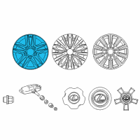 OEM 2015 Lexus LX570 Wheel, Disc Chrome P Diagram - 4261A-60062