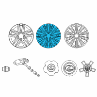 OEM 2018 Lexus LX570 Wheel, Disc Diagram - 42611-60D01