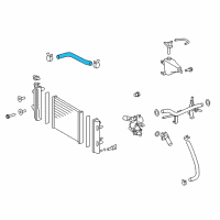 OEM 2011 Toyota FJ Cruiser Upper Hose Diagram - 16571-31292