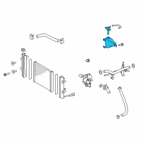 OEM 2012 Toyota FJ Cruiser Recovery Tank Diagram - 16470-31130