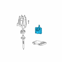 OEM Oldsmobile Bravada Ignition Coil Diagram - 12498334