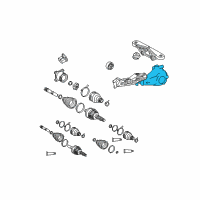 OEM 2015 Toyota Sienna Differential Assembly Diagram - 41110-45011