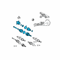 OEM 2019 Toyota Sienna Axle Assembly Diagram - 42340-08021