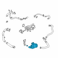 OEM 2022 Cadillac XT5 Water Pump Assembly Diagram - 55515497