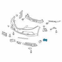 OEM 2017 Acura TLX Sensor Assembly, Parking Diagram - 39680-TZ5-A01ZZ