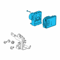 OEM Cadillac Electronic Brake Control Module Assembly (W/Brake Pressure Mod Diagram - 84256780