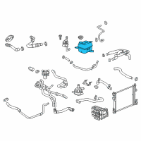 OEM 2018 Cadillac CT6 Tank Asm-Radiator Surge Diagram - 22885796