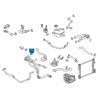 OEM Cadillac Heater Valve Diagram - 13529523