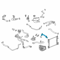 OEM 2018 Cadillac CT6 Upper Hose Diagram - 23307856