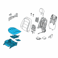 OEM Kia Forte Cushion Assembly-Front Seat Diagram - 88200B0180KMT