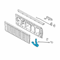 OEM 2007 Toyota Tacoma Hinge Diagram - 66110-04011