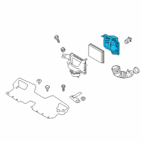 OEM 2019 Infiniti Q60 Air Cleaner Cover Diagram - 16526-5CA5A