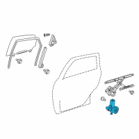 OEM 2015 Toyota Prius Plug-In Window Motor Diagram - 85710-47130