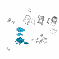 OEM 2013 Kia Sportage Cushion Assembly-Front Seat Diagram - 881033W020EAV