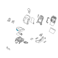 OEM 2012 Kia Sportage Pad Assembly-Front Seat Cushion Diagram - 881503W000