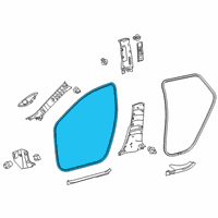 OEM 2019 Toyota Corolla Surround Weatherstrip Diagram - 62312-02331