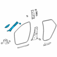 OEM Toyota Corolla Windshield Pillar Trim Diagram - 62210-12120-C1