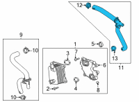 OEM Cadillac CT4 Outlet Hose Diagram - 12703150