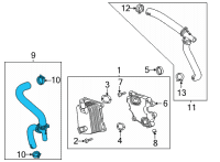 OEM Cadillac CT4 Inlet Hose Diagram - 12703149