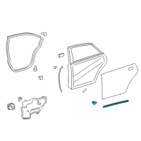 OEM 2014 Toyota Avalon Lower Weatherstrip Diagram - 67887-07010