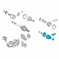 OEM Toyota Avalon Inner Boot Diagram - 04439-0R070