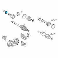 OEM 2017 Toyota Highlander Inner Joint Dust Shield Diagram - 41336-0R040