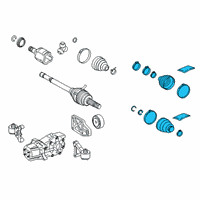 OEM Toyota RAV4 Boot Kit Diagram - 04429-12040