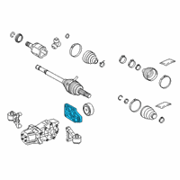 OEM 2019 Toyota RAV4 Rear Support Diagram - 52391-0R100