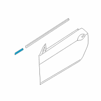 OEM BMW 640i Channel Cover, Short, Outer Right Diagram - 51-33-7-221-312