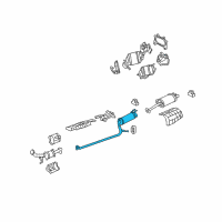 OEM Honda Civic Pipe B, Exhuast Diagram - 18220-SNC-A01