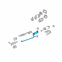 OEM 2008 Honda Civic Pipe B, Exhuast Diagram - 18220-SNC-A01