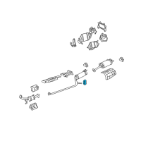 OEM 2011 Honda Civic Rubber, Exhuast Mounting Diagram - 18215-SNG-J01