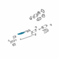 OEM 2008 Honda Civic Plate A, Floor Heat Baffle Diagram - 74601-SNW-000