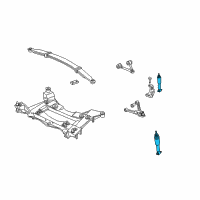 OEM 2005 Cadillac XLR Shock Diagram - 19302790