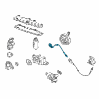 OEM Acura Integra Sensor, Front Oxygen Diagram - 36531-P2R-A01