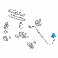 OEM 1997 Honda Civic Valve Assembly, Purge Control Solenoid Diagram - 36162-P2M-A01