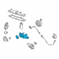 OEM 2000 Honda Civic Valve Set, Rotary Air Control Diagram - 16022-P2E-A51