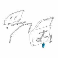 OEM 1999 Lexus LX470 Motor Assy, Power Window Regulator, Front RH Diagram - 85710-60140