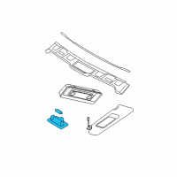 OEM 2009 BMW M3 Mirror Lamp Diagram - 63-31-6-966-491