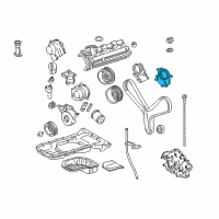 OEM 2007 Toyota 4Runner Inner Timing Cover Diagram - 11342-50021