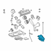 OEM 2006 Toyota 4Runner Oil Pump Diagram - 15100-50040