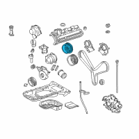 OEM 2003 Toyota Land Cruiser Timing Gear Set Diagram - 13523-50040