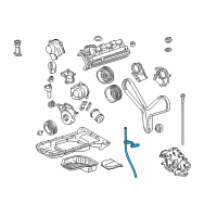 OEM 2008 Lexus GX470 Guide, Oil Level Gage Diagram - 11452-50190