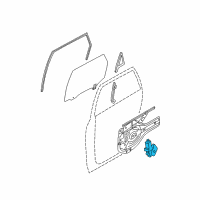 OEM 2006 Hyundai Tucson Motor Assembly-Rear Door Power Regulator, RH Diagram - 83460-2E000