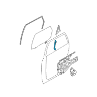 OEM 2006 Hyundai Tucson Channel Assembly-Rear Door Rear, LH Diagram - 83550-2E000