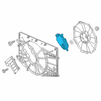 OEM 2017 Honda Civic Motor, Cooling Fan Diagram - 19030-5AA-A01