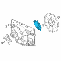 OEM Honda Civic Motor, Cooling Fan Diagram - 19030-5AA-A01