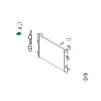 OEM 2011 Kia Forte Bracket-Radiator Upper Diagram - 253331M000