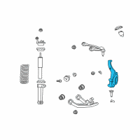 OEM 2012 Jeep Liberty Front Steering Knuckle Diagram - 52125013AD